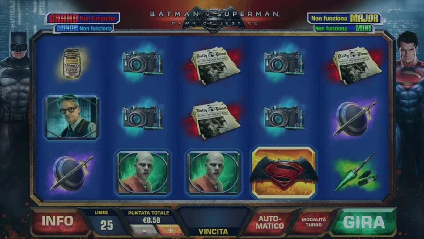 Join the Epic Action of Batman v Superman Dawn of Justice Slot at Casino Click Online 2